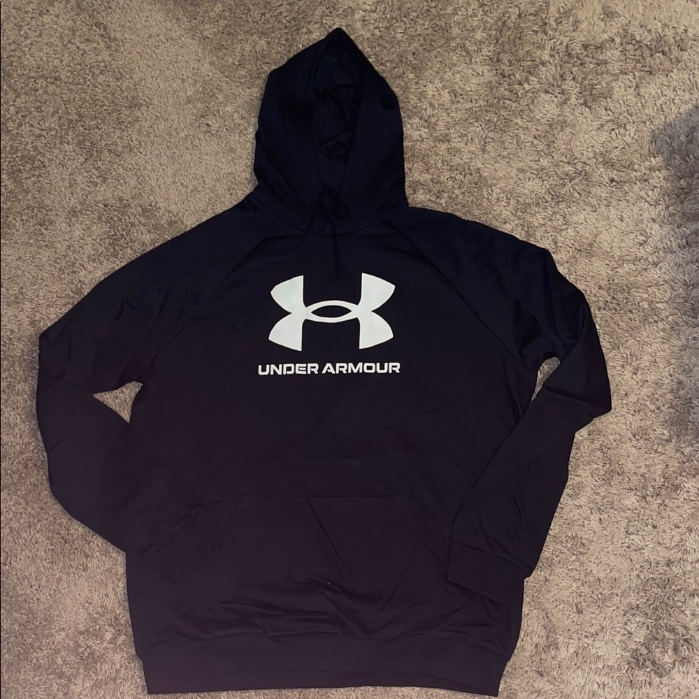 NWT Black Under Armour Men's Hoodie size Large Tall